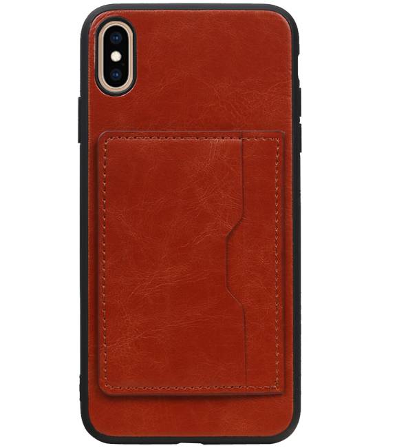 Standing Back Cover 1 Passes for iPhone XS Max Brown