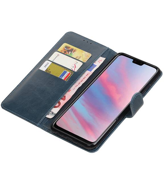 Pull Up Bookstyle for Huawei Y9 2019 Blue