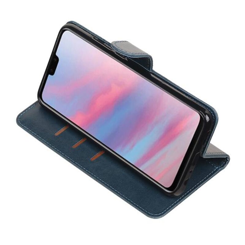 Pull Up Bookstyle for Huawei Y9 2019 Blue