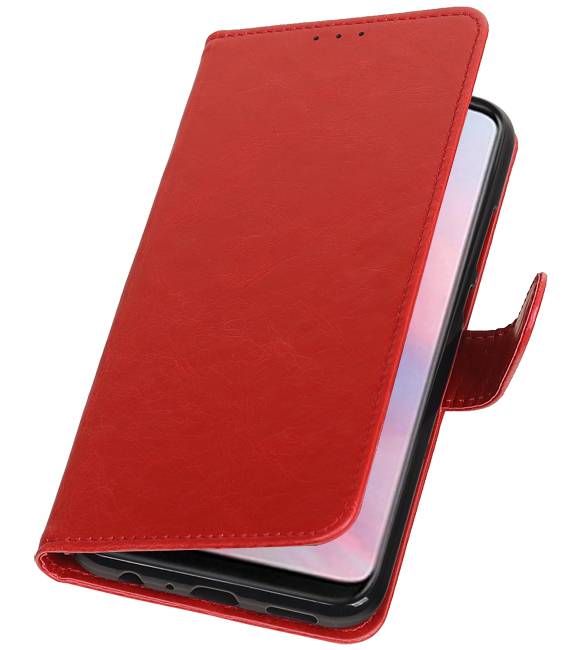 Pull Up Bookstyle voor Huawei Y9 2019 Rood