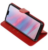 Pull Up Bookstyle voor Huawei Y9 2019 Rood