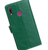 Pull Up Bookstyle für Huawei Y9 2019 Grün