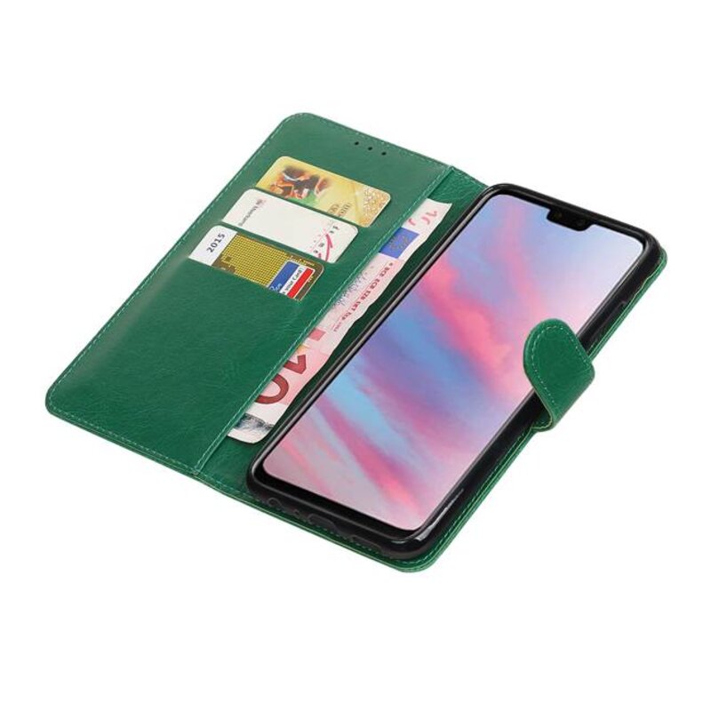 Pull Up Bookstyle for Huawei Y9 2019 Green