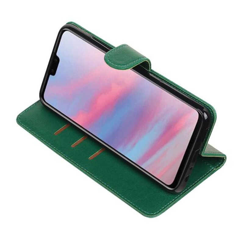 Pull Up Bookstyle for Huawei Y9 2019 Green