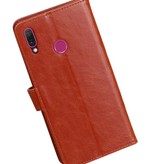 Pull Up Bookstyle per Huawei Y9 2019 Brown