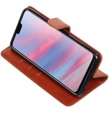 Pull Up Bookstyle voor Huawei Y9 2019 Bruin