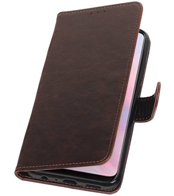 Pull Up Bookstyle voor Huawei Y9 2019 Mocca