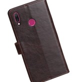 Pull Up Bookstyle voor Huawei Y9 2019 Mocca