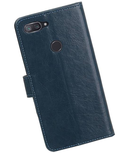 Pull Up Bookstyle für XiaoMi Mi 8 Lite Blue