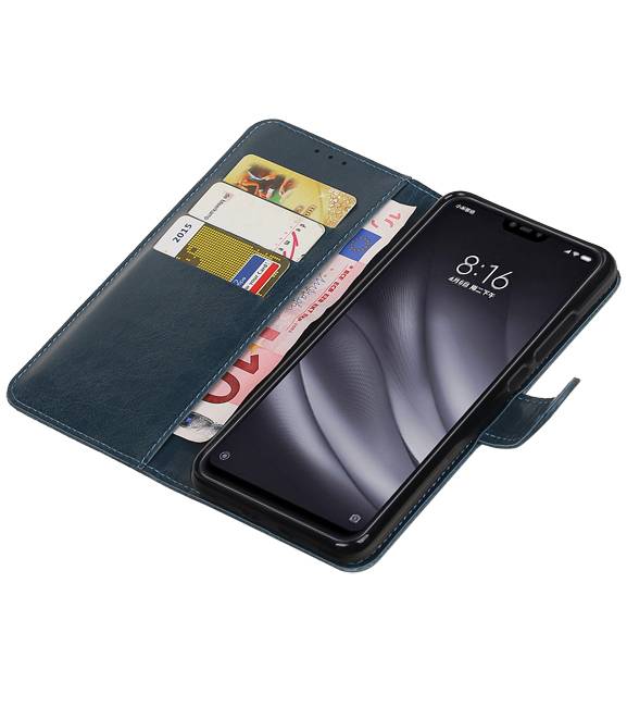 Pull Up Bookstyle voor XiaoMi Mi 8 Lite Blauw