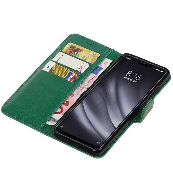 Pull Up Bookstyle voor XiaoMi Mi 8 Lite Groen