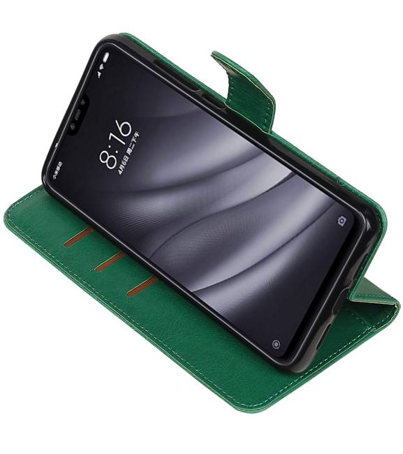 Pull Up Bookstyle voor XiaoMi Mi 8 Lite Groen