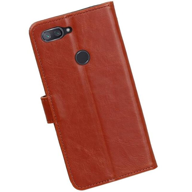 Pull Up Bookstyle for XiaoMi Mi 8 Lite Brown