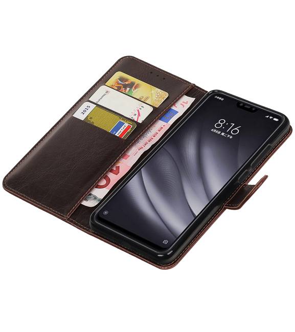 Pull Up Bookstyle voor XiaoMi Mi 8 Lite Mocca