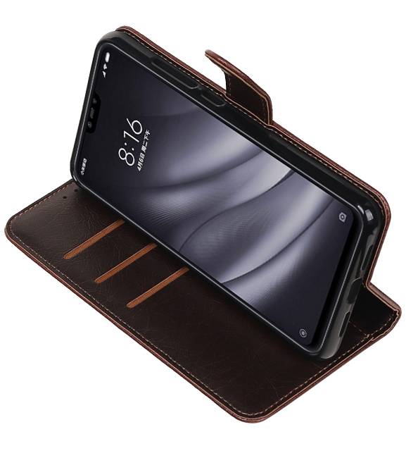 Pull Up Bookstyle voor XiaoMi Mi 8 Lite Mocca