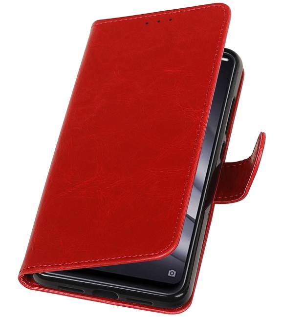 Pull Up Bookstyle voor XiaoMi Mi 8 Lite Rood