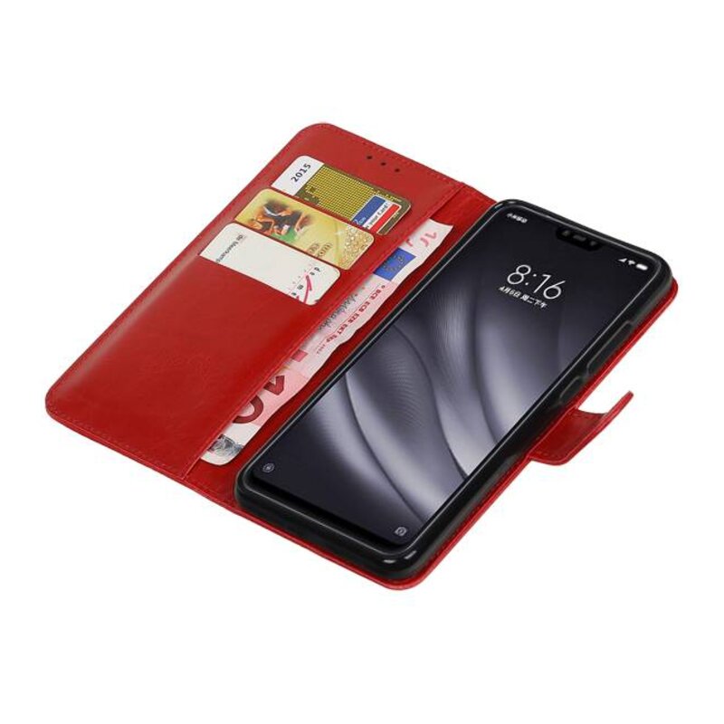 Pull Up Bookstyle para XiaoMi Mi 8 Lite Red