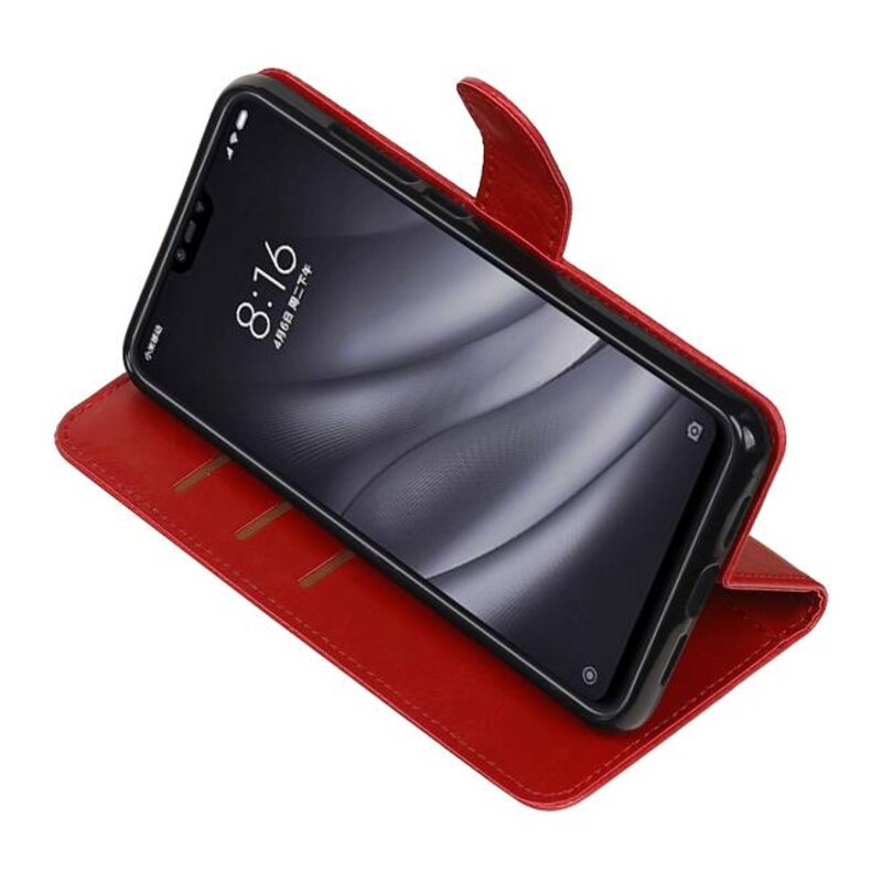 Pull Up Bookstyle para XiaoMi Mi 8 Lite Red