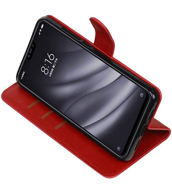 Pull Up Bookstyle für XiaoMi Mi 8 Lite Red