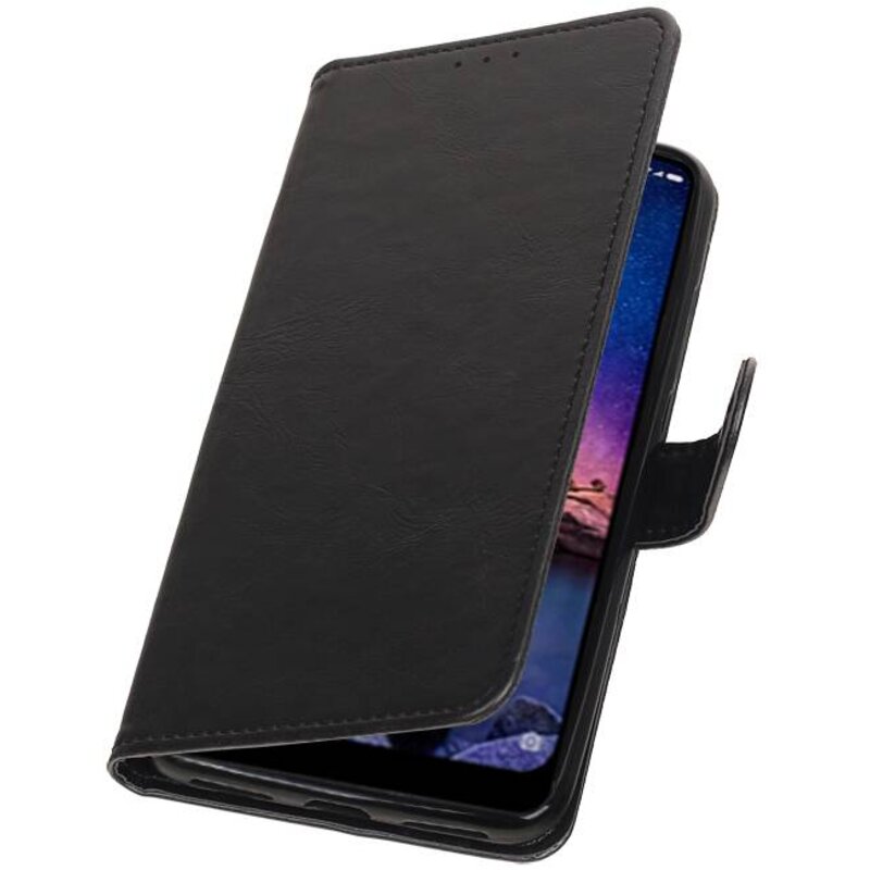 Pull Up Bookstyle for XiaoMi Redmi Note 6 Pro Black