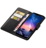 Pull Up Bookstyle pour XiaoMi Redmi Note 6 Pro Noir