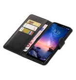 Pull Up Bookstyle pour XiaoMi Redmi Note 6 Pro Noir