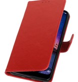 Pull Up Bookstyle voor XiaoMi Redmi Note 6 Pro Rood