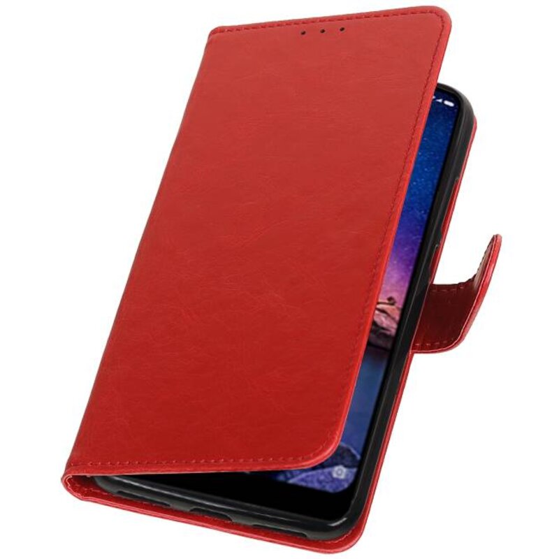 Pull Up Bookstyle per XiaoMi Redmi Note 6 Pro Red