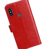 Pull Up Bookstyle pour XiaoMi Redmi Note 6 Pro Rouge