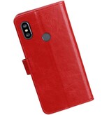 Pull Up Bookstyle for XiaoMi Redmi Note 6 Pro Red