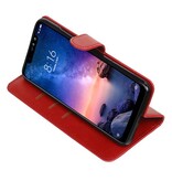 Pull Up Bookstyle para XiaoMi Redmi Note 6 Pro Red