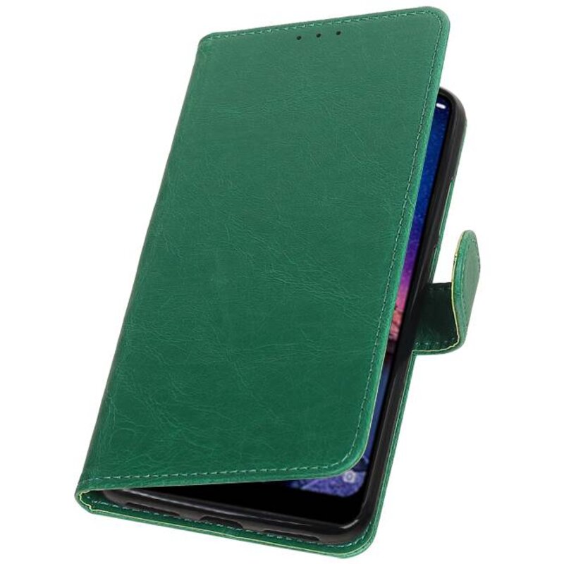 Pull Up Bookstyle pour XiaoMi Redmi Note 6 Pro Vert