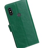 Pull Up Bookstyle voor XiaoMi Redmi Note 6 Pro Groen