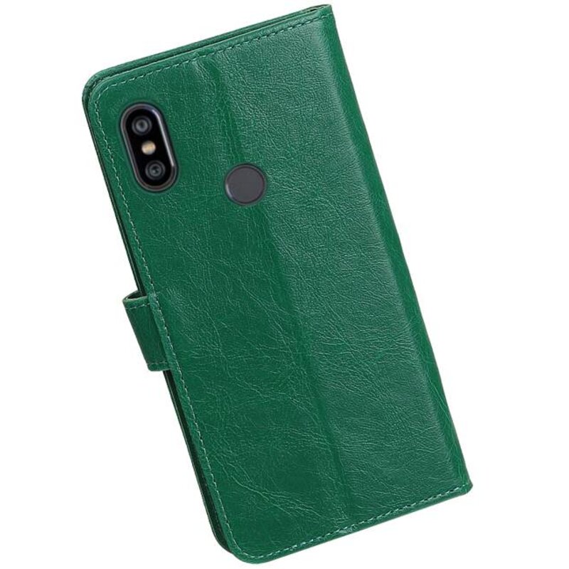 Pull Up Bookstyle pour XiaoMi Redmi Note 6 Pro Vert