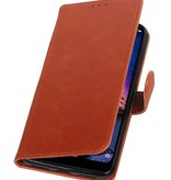 Pull Up Bookstyle for XiaoMi Redmi Note 6 Pro Brown