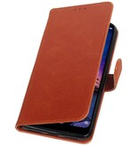 Pull Up Bookstyle voor XiaoMi Redmi Note 6 Pro Bruin