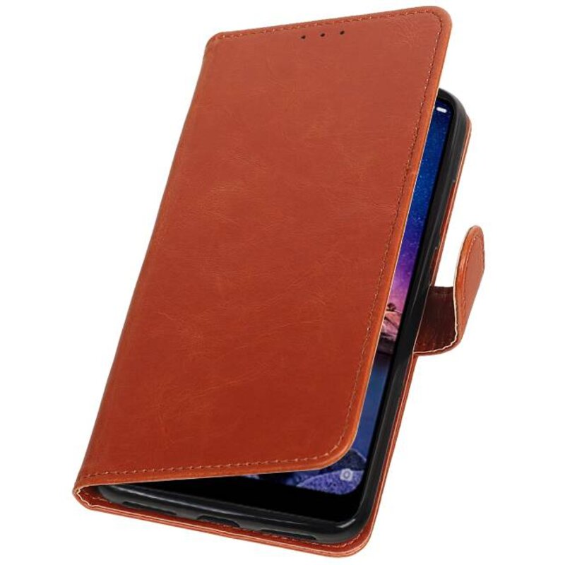 Pull Up Bookstyle per XiaoMi Redmi Note 6 Pro Brown