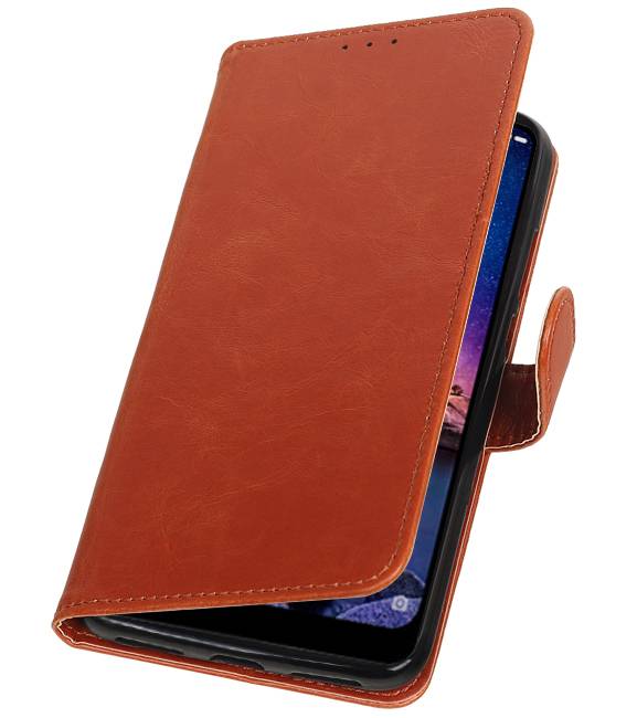 Pull Up Bookstyle per XiaoMi Redmi Note 6 Pro Brown