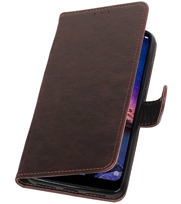 Pull Up Bookstyle voor XiaoMi Redmi Note 6 Pro Mocca