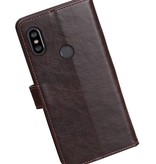 Pull Up Bookstyle voor XiaoMi Redmi Note 6 Pro Mocca