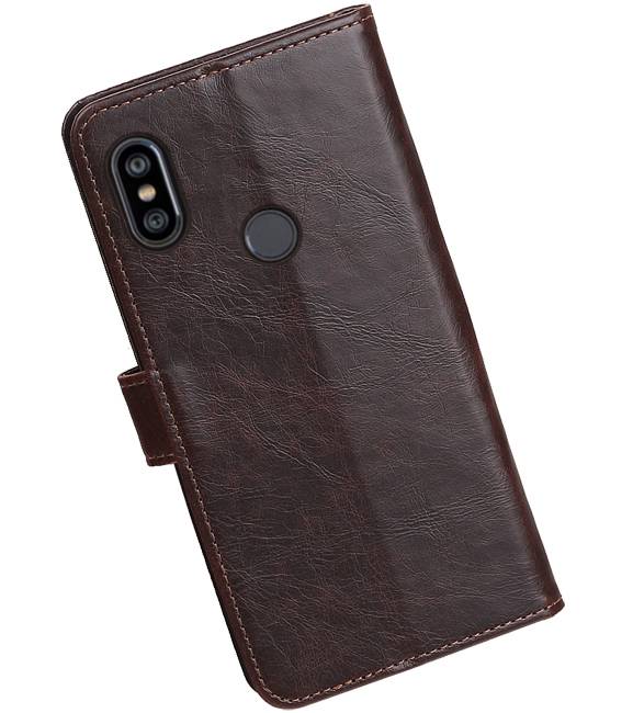 Pull Up Bookstyle für XiaoMi Redmi Note 6 Pro Mocca