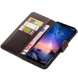 Pull Up Bookstyle voor XiaoMi Redmi Note 6 Pro Mocca