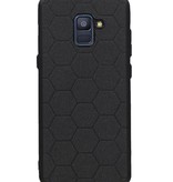 Hexagon Hard Case til Samsung Galaxy A8 Plus 2018 Black