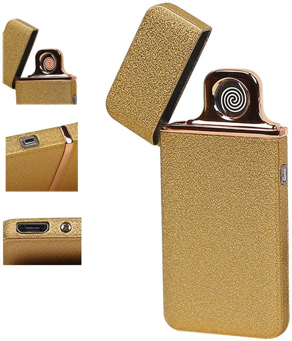 Electric rechargeable lighter Gold