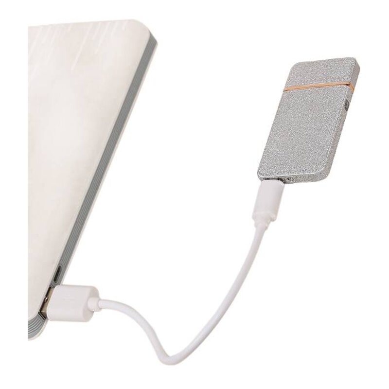 Elektrisch oplaadbaar aansteker Zilver