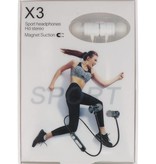 Sport Bluetooth Headset Model X3 White