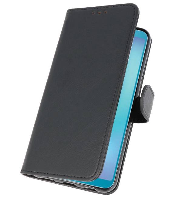 Bookstyle Wallet Cases Hülle für Galaxy A8s Schwarz