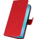 Bookstyle Wallet Cases Hoesje voor Galaxy A8s Rood