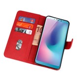 Custodia a portafoglio per Custodia per Galaxy A8s Rosso
