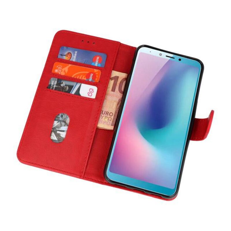 Bookstyle Wallet Cases Taske til Galaxy A8s Red